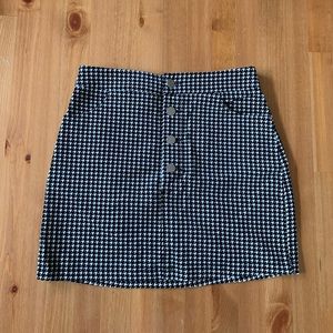 Forever 21 Houndstooth Mini Skirt